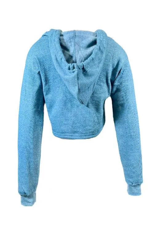 Enzyme Crop Top Fleece Hoodie