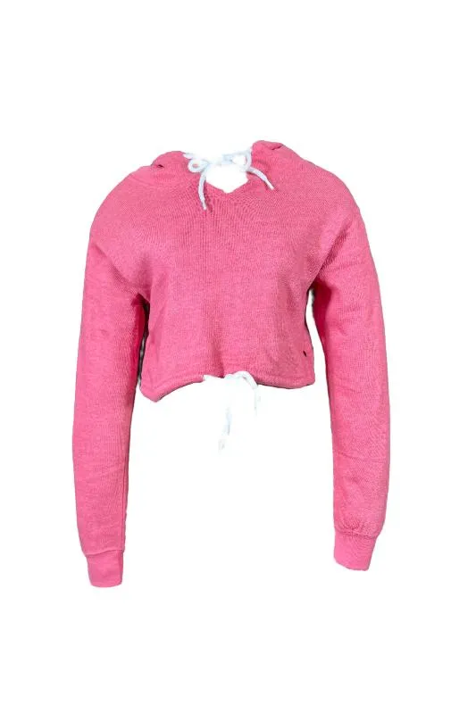 Enzyme Crop Top Fleece Hoodie