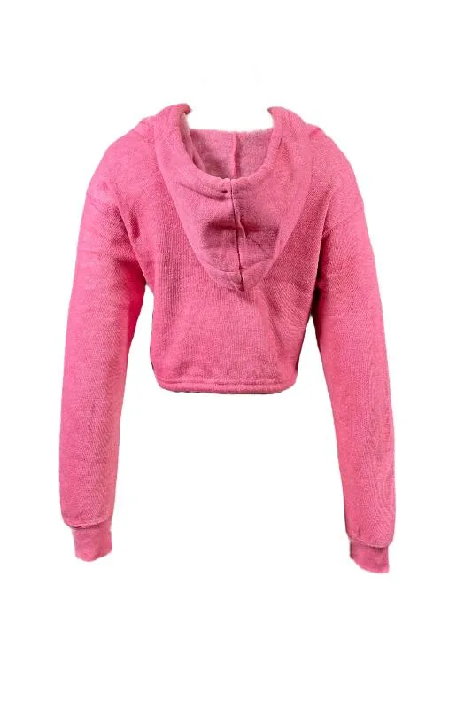 Enzyme Crop Top Fleece Hoodie