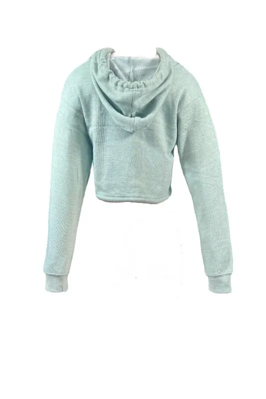 Enzyme Crop Top Fleece Hoodie