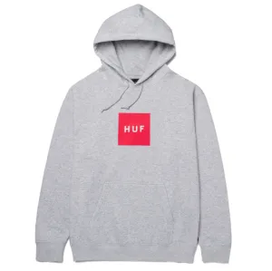 ESSENTIALS BOX LOGO HOODIE GREY
