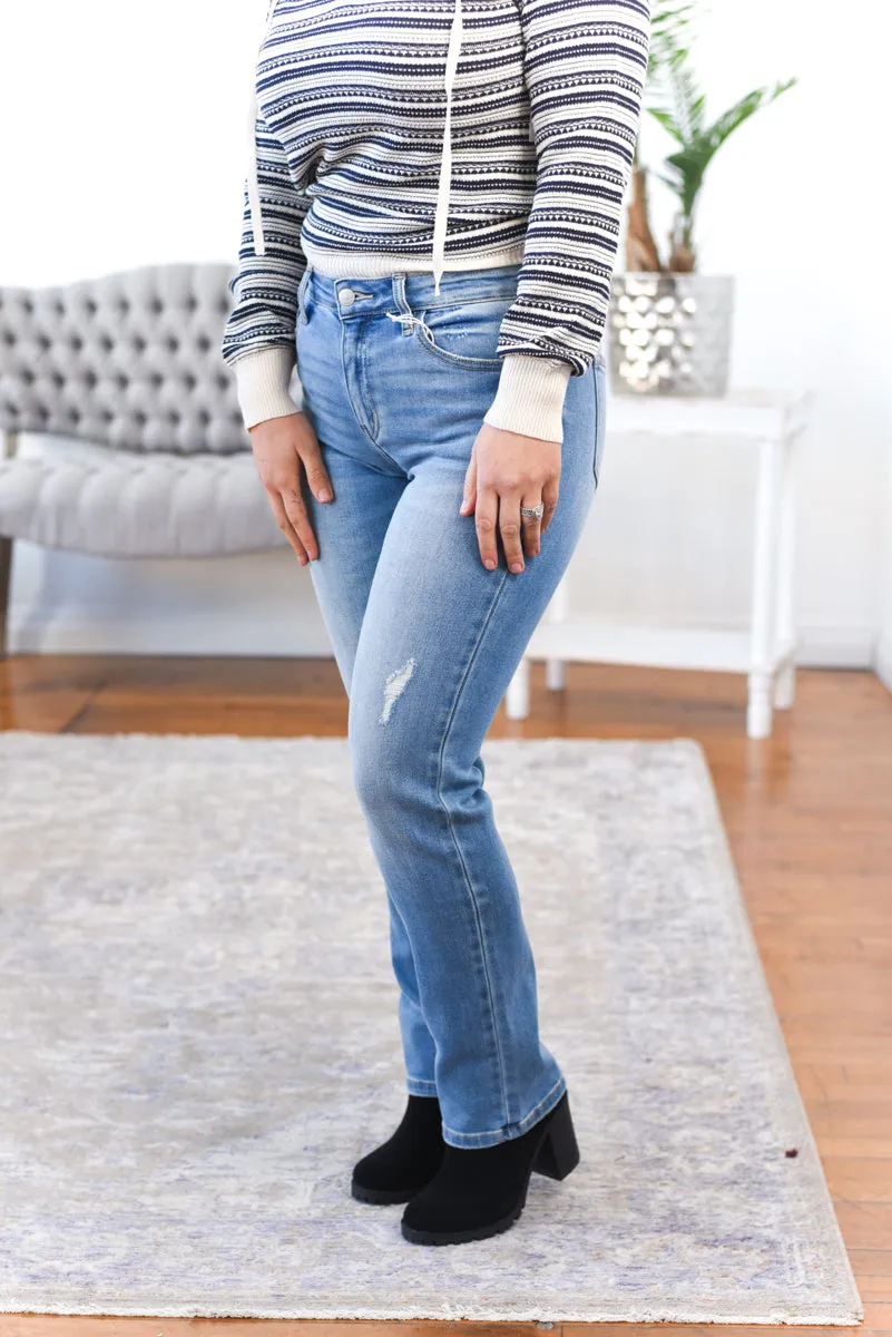 Everlie High Rise Slim Straight Kancan Jeans