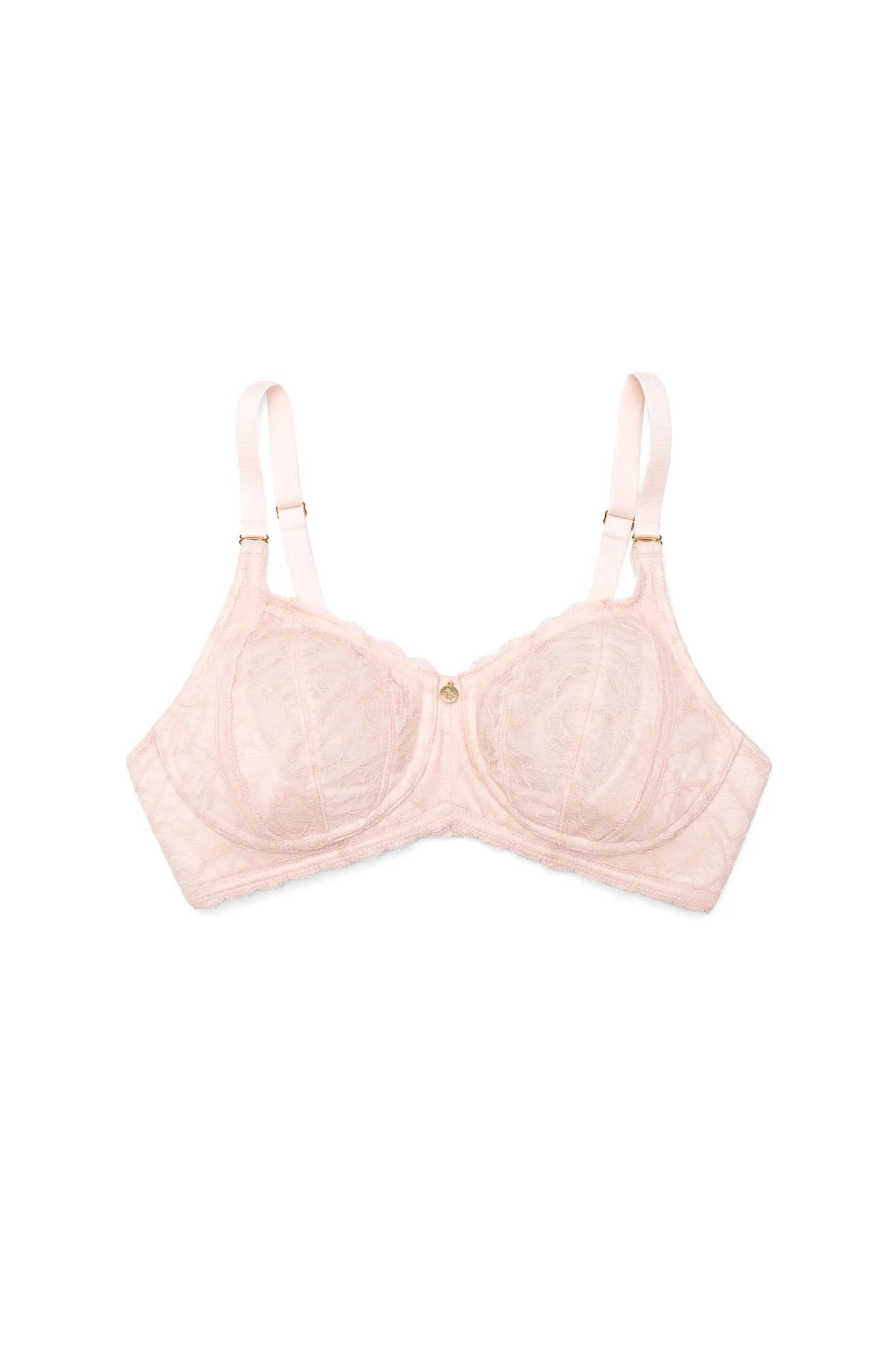 Everyday Lace No-Wire Bra - Bright Peony