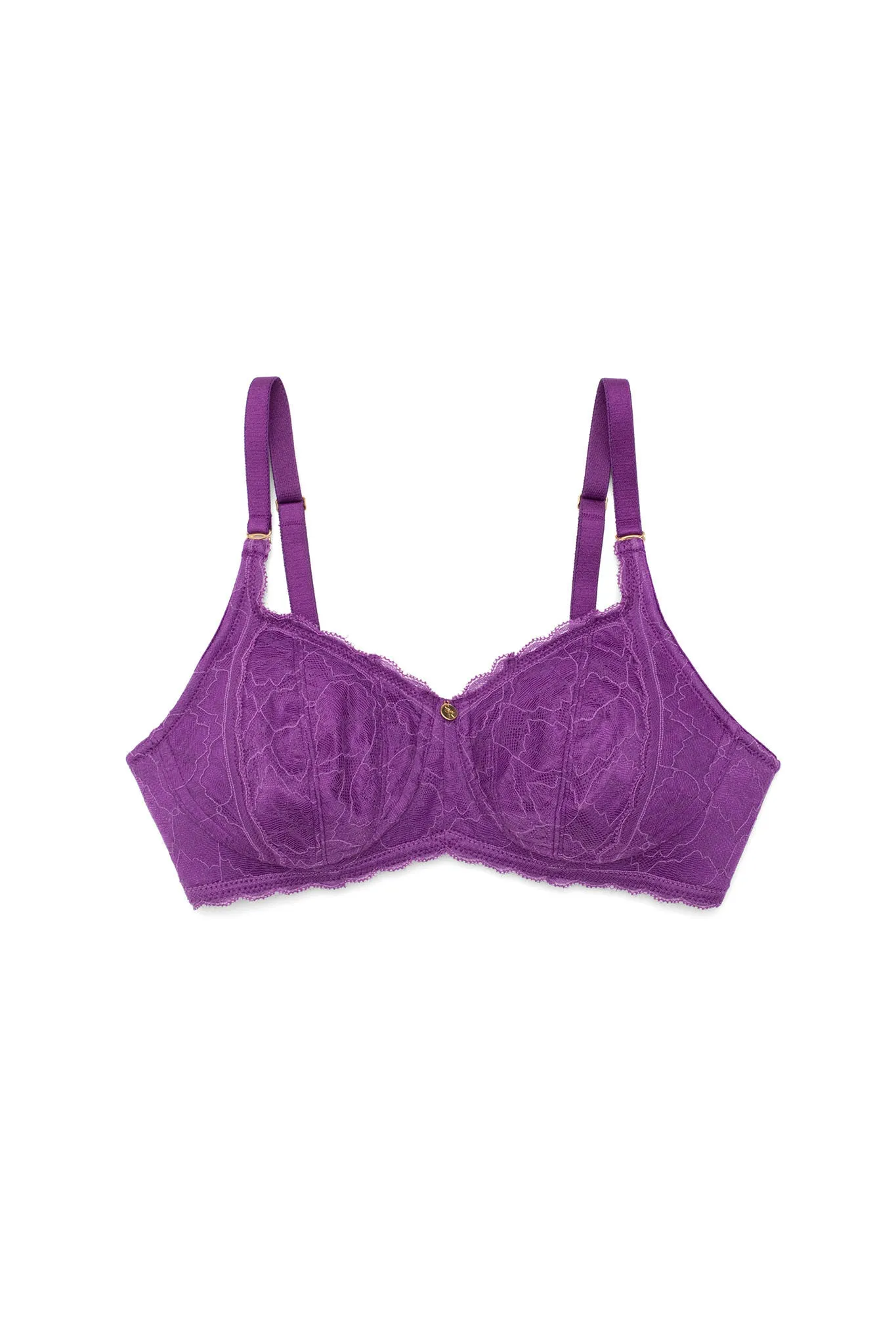 Everyday Lace No-Wire Bra - Deep Violet