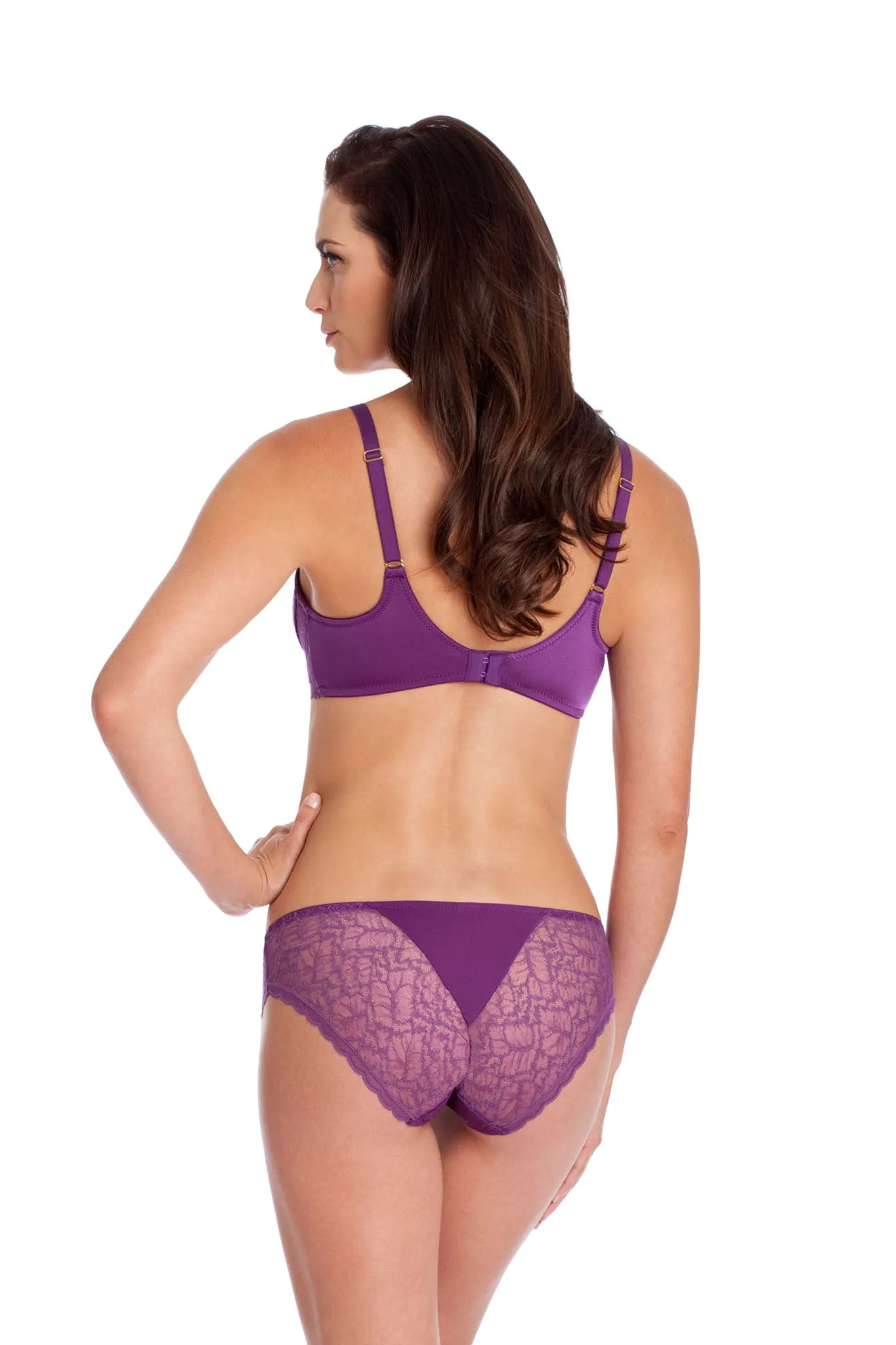 Everyday Lace No-Wire Bra - Deep Violet