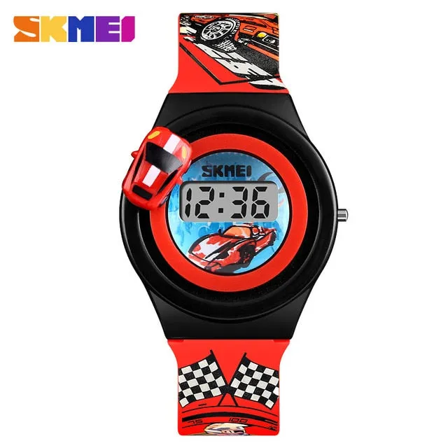 Fashion Cartoon Sports Children's Watches SKMEI Brand Cartoon Digital Child Watch For Boys Girls Kids Wrist watch