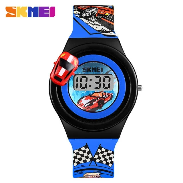 Fashion Cartoon Sports Children's Watches SKMEI Brand Cartoon Digital Child Watch For Boys Girls Kids Wrist watch