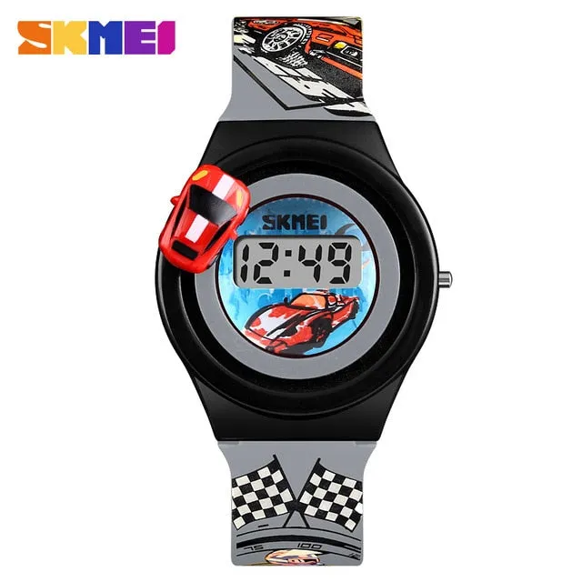 Fashion Cartoon Sports Children's Watches SKMEI Brand Cartoon Digital Child Watch For Boys Girls Kids Wrist watch