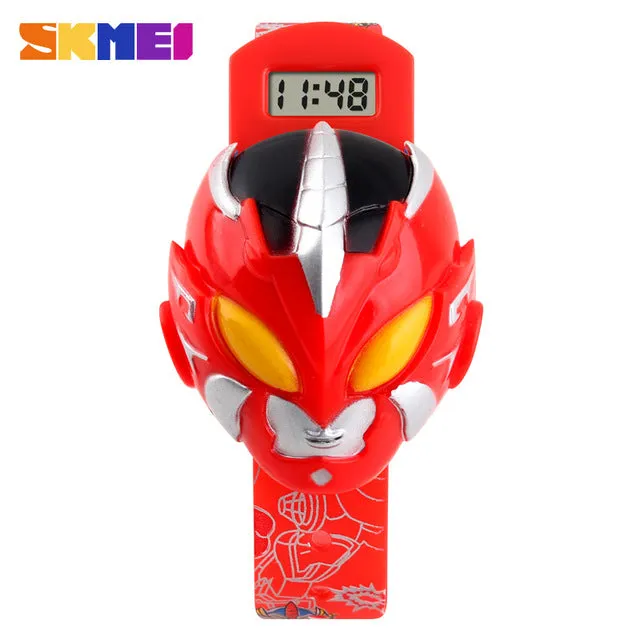 Fashion Creative Cartoon Watch SKMEI Brand Children's Watches Digital Wrist watches For Kids Boy Girl