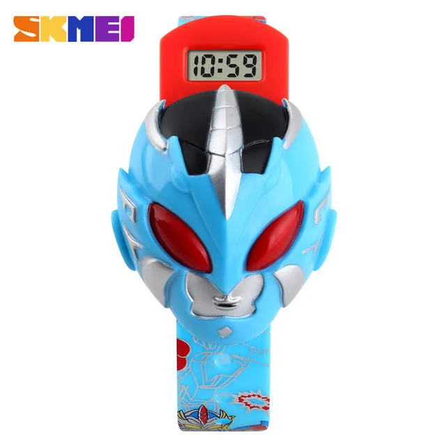 Fashion Creative Cartoon Watch SKMEI Brand Children's Watches Digital Wrist watches For Kids Boy Girl