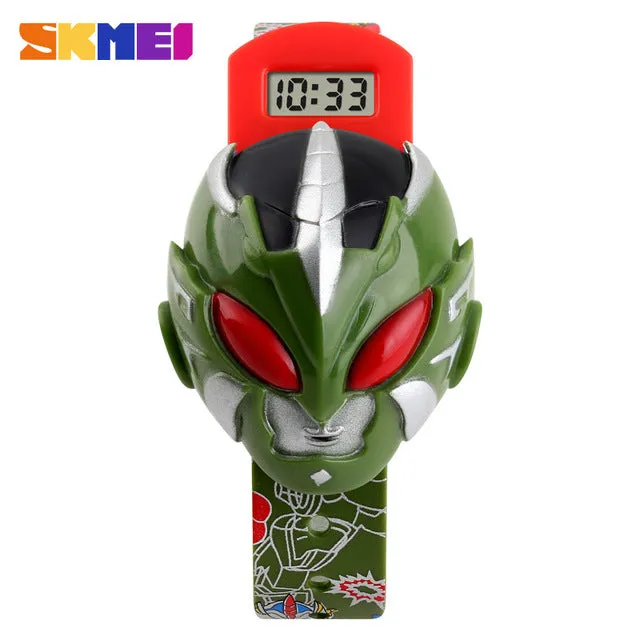 Fashion Creative Cartoon Watch SKMEI Brand Children's Watches Digital Wrist watches For Kids Boy Girl