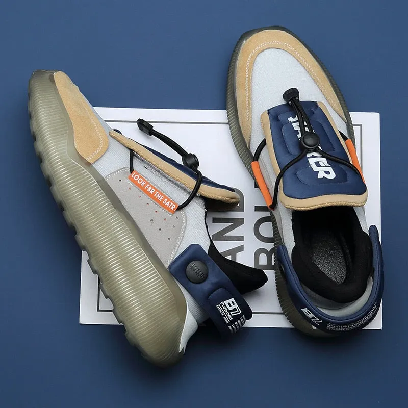 Fashion High Top Men Sneakers Loafers Men Platform White Chunky Sneakers Men Hip Hop Street Shoes Tenis Masculino