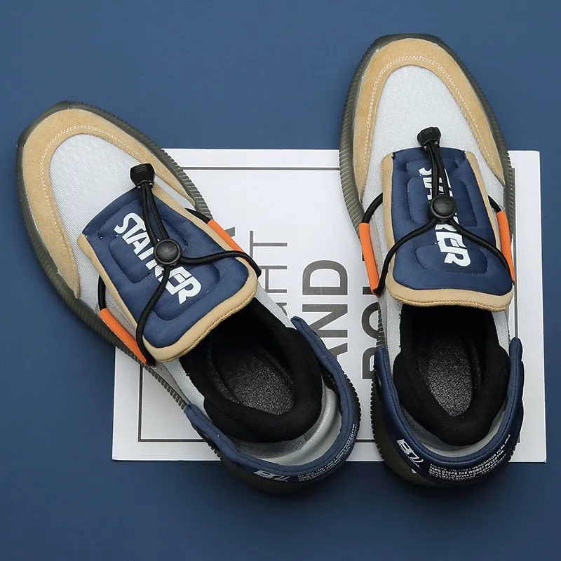 Fashion High Top Men Sneakers Loafers Men Platform White Chunky Sneakers Men Hip Hop Street Shoes Tenis Masculino