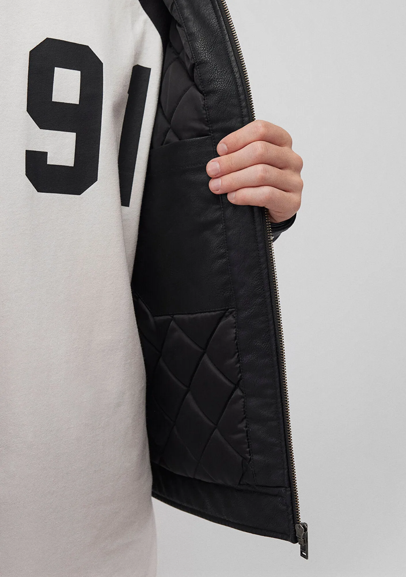 Faux Leather Black Jacket