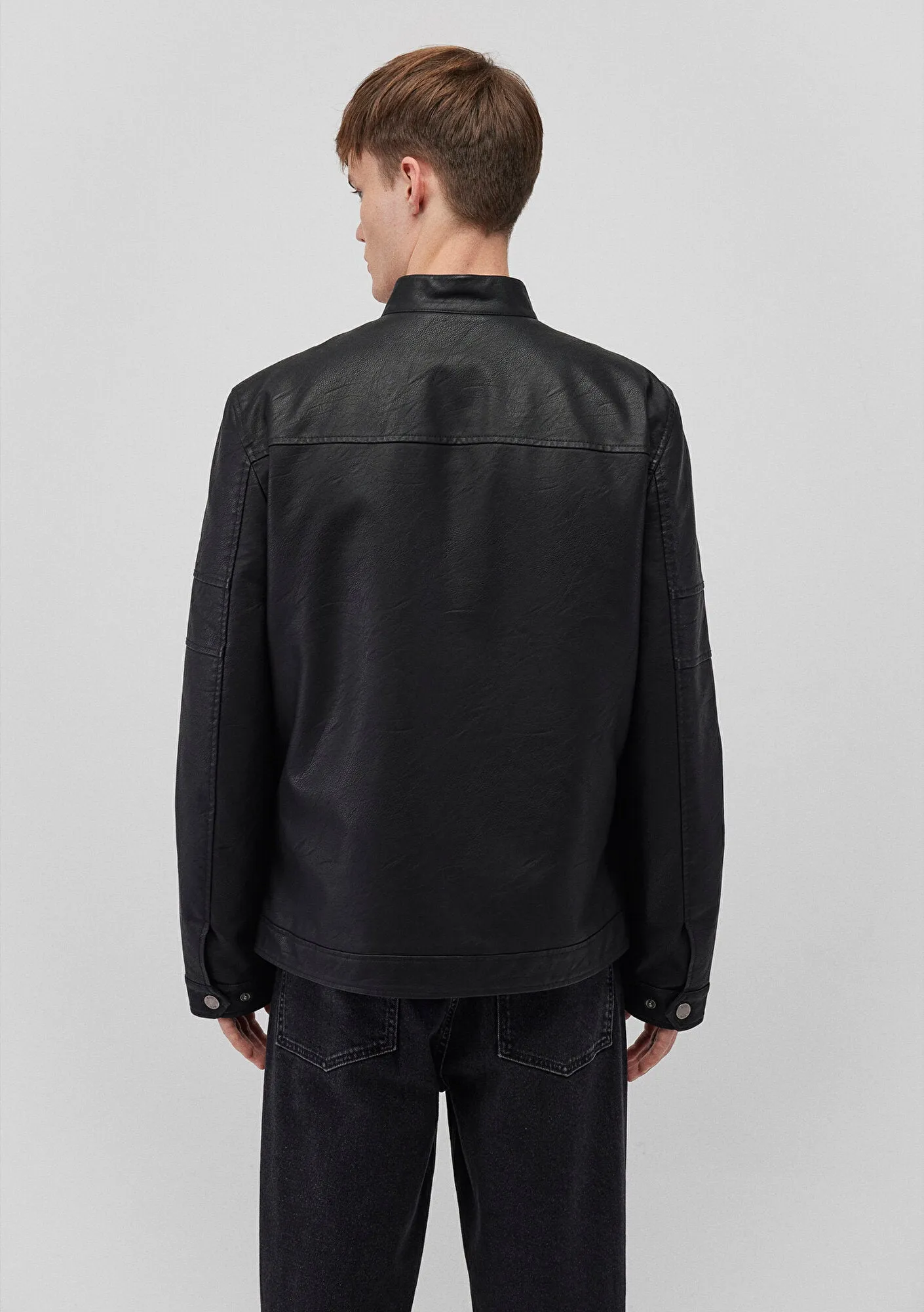 Faux Leather Black Jacket