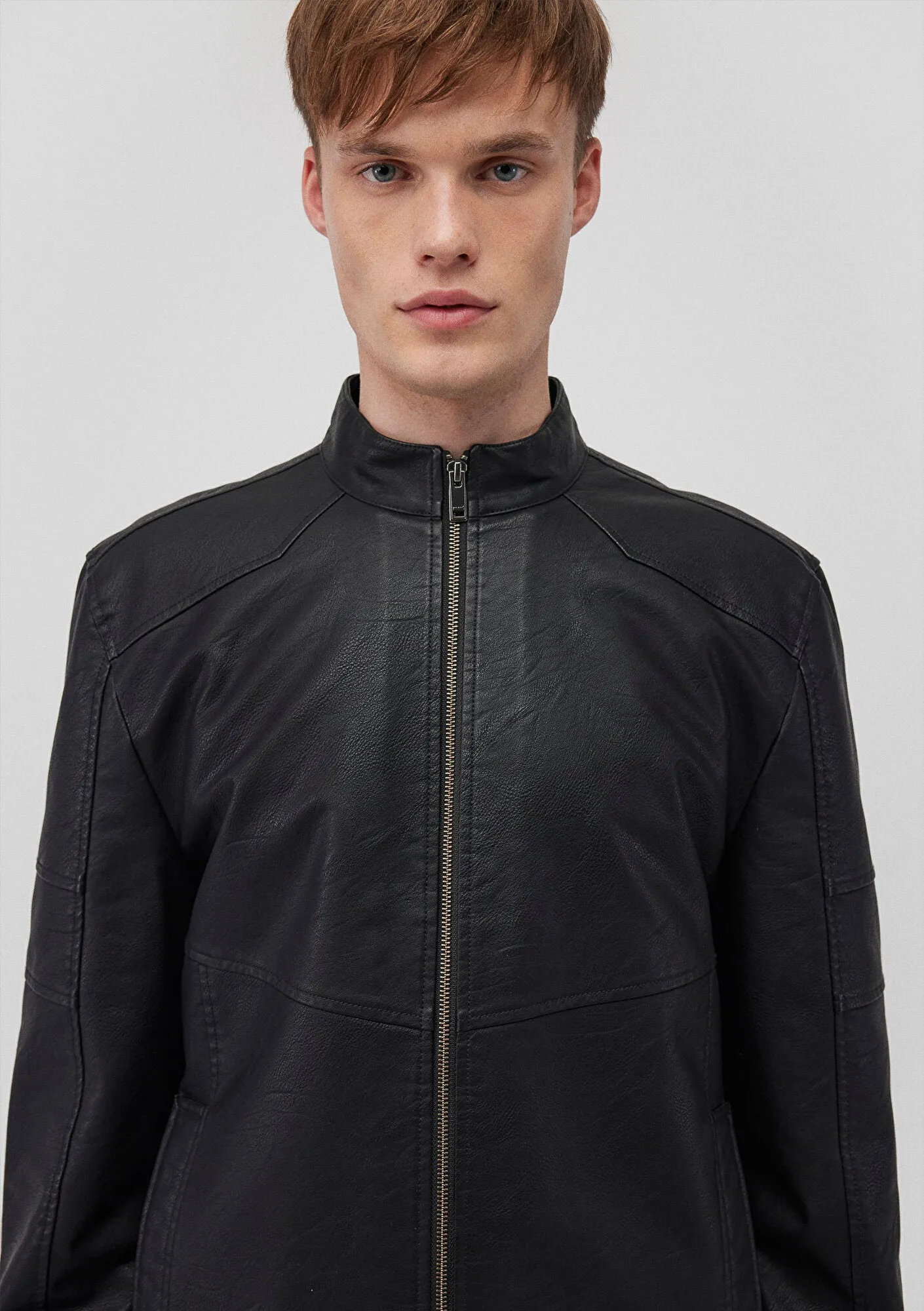 Faux Leather Black Jacket