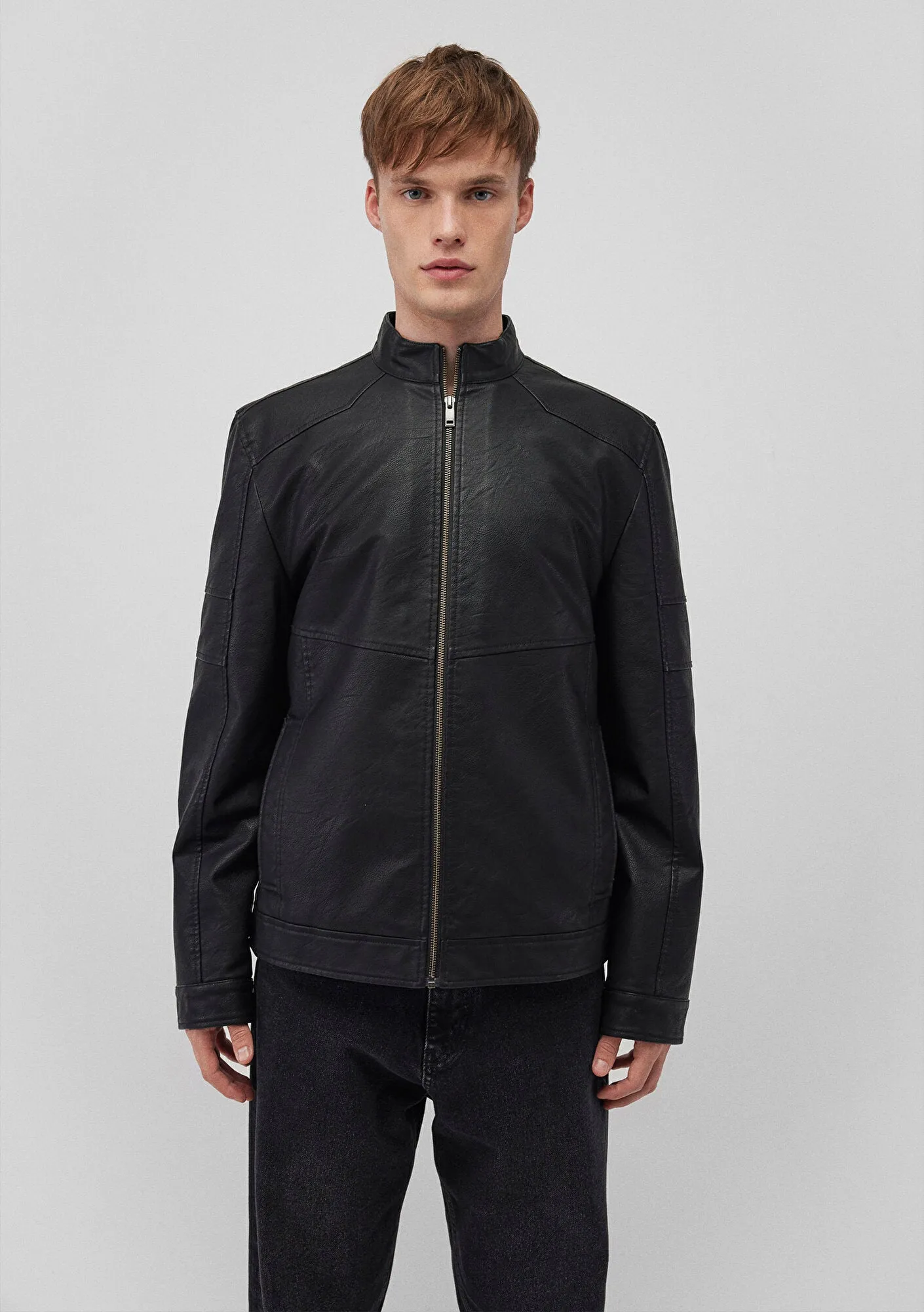 Faux Leather Black Jacket