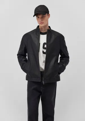Faux Leather Black Jacket