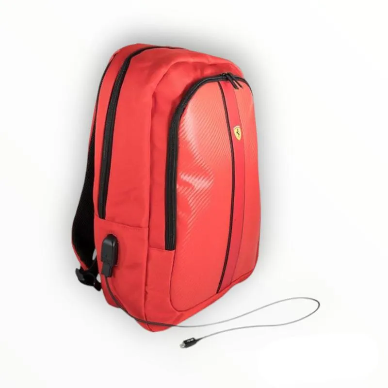 Ferrari 15-Inch USB Red Laptop Notebook Backpack Bag by CG Mobile Ontrack