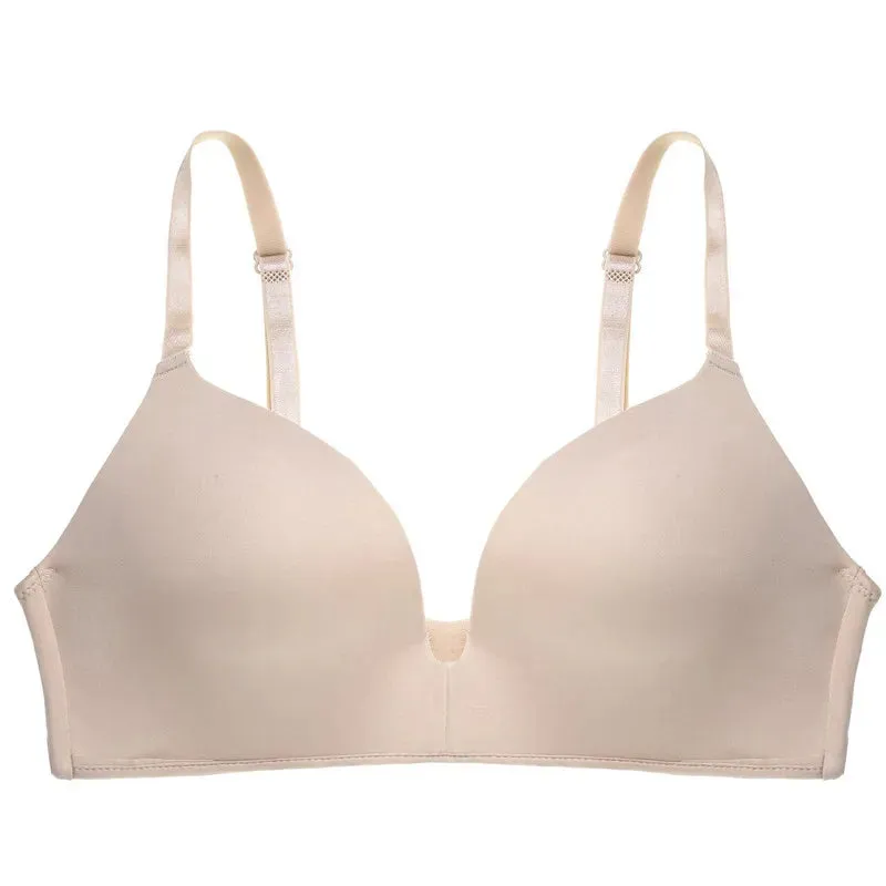 FINETOO Women's Wireless Push-Up Bra for A & B Cups, Small Bust, Seamless, Size 32 - 38