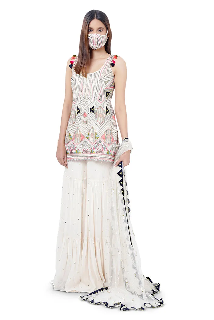 Fizza Sharara Pant Set