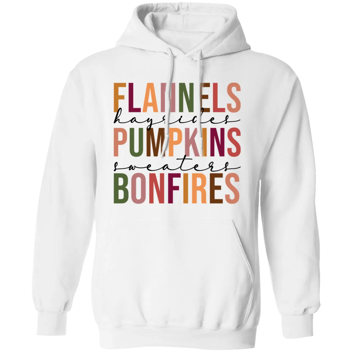 Flannels, Hayrides, Pumpkins  Pullover Hoodie