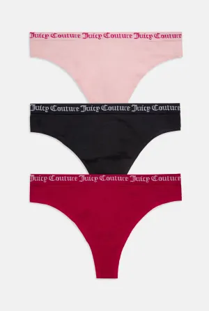 FLAT KNIT SEAMLESS THONG MULTIPACKS X3