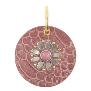 Flor Semi - Precious Stone Keychain