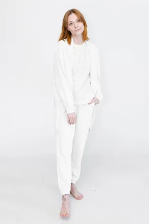 Florence Easy House Cardigan | White
