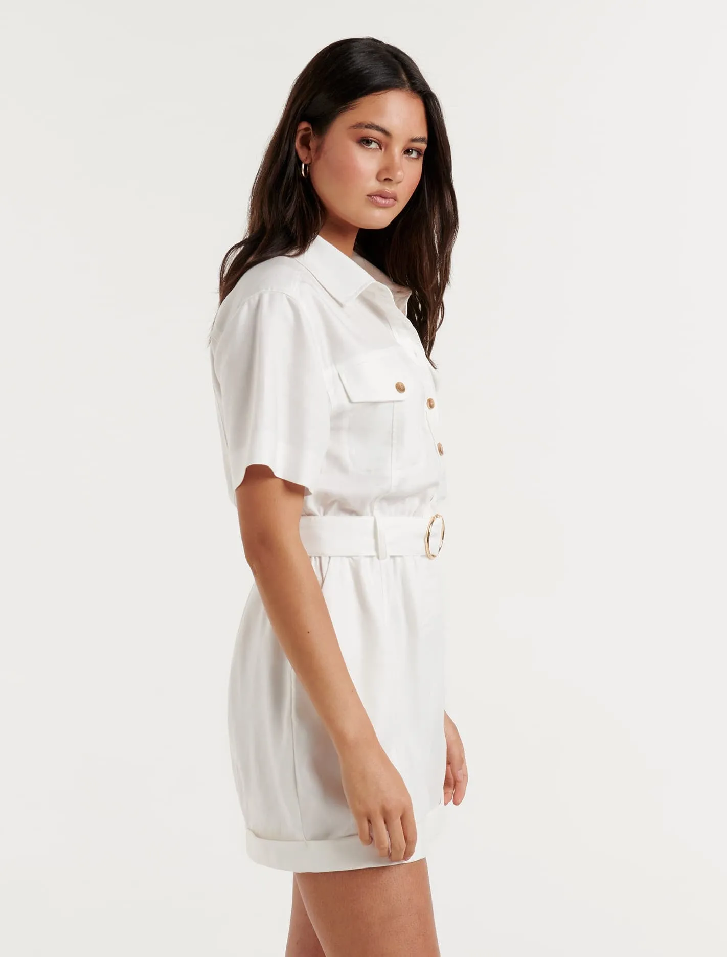 Flynn Denim Utility Playsuit