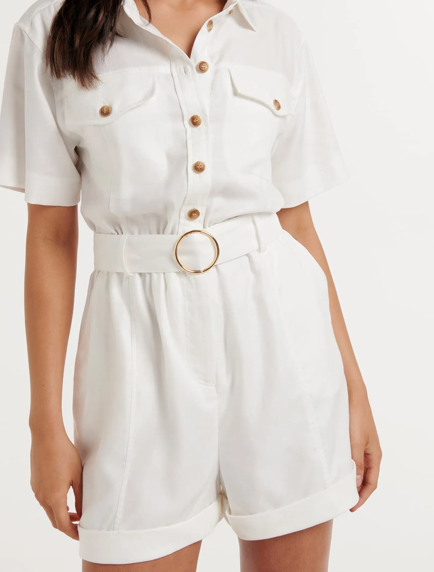 Flynn Denim Utility Playsuit