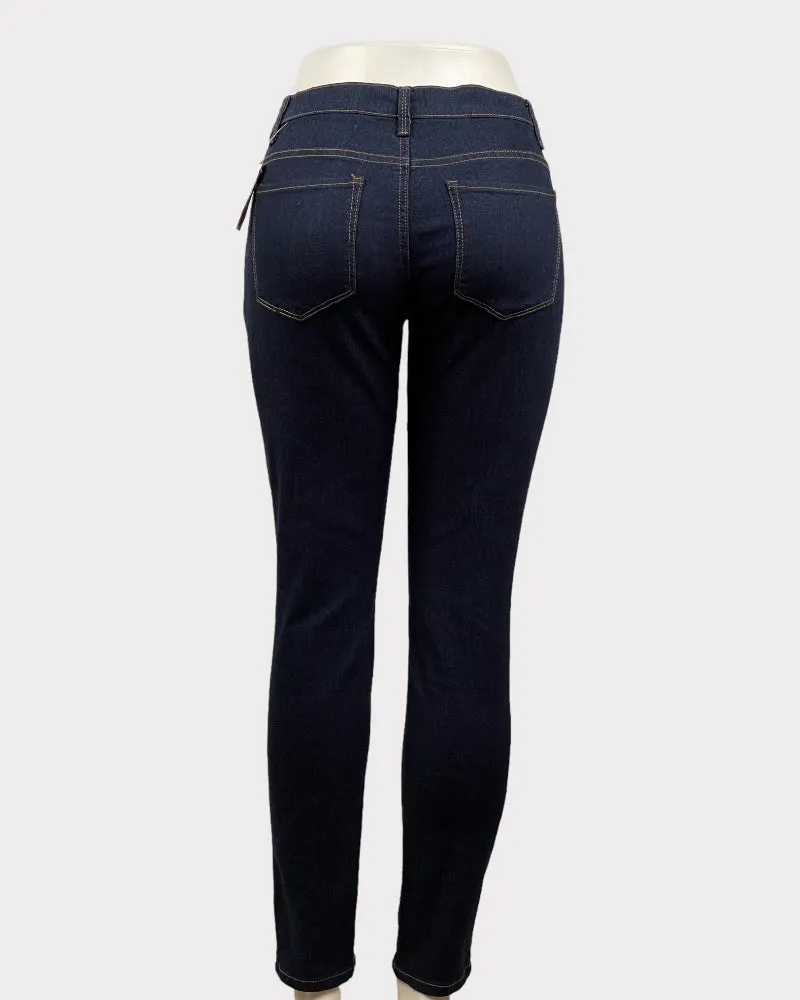 Forever 21 Dark-Wash Blue Skinny Jeans (W31)