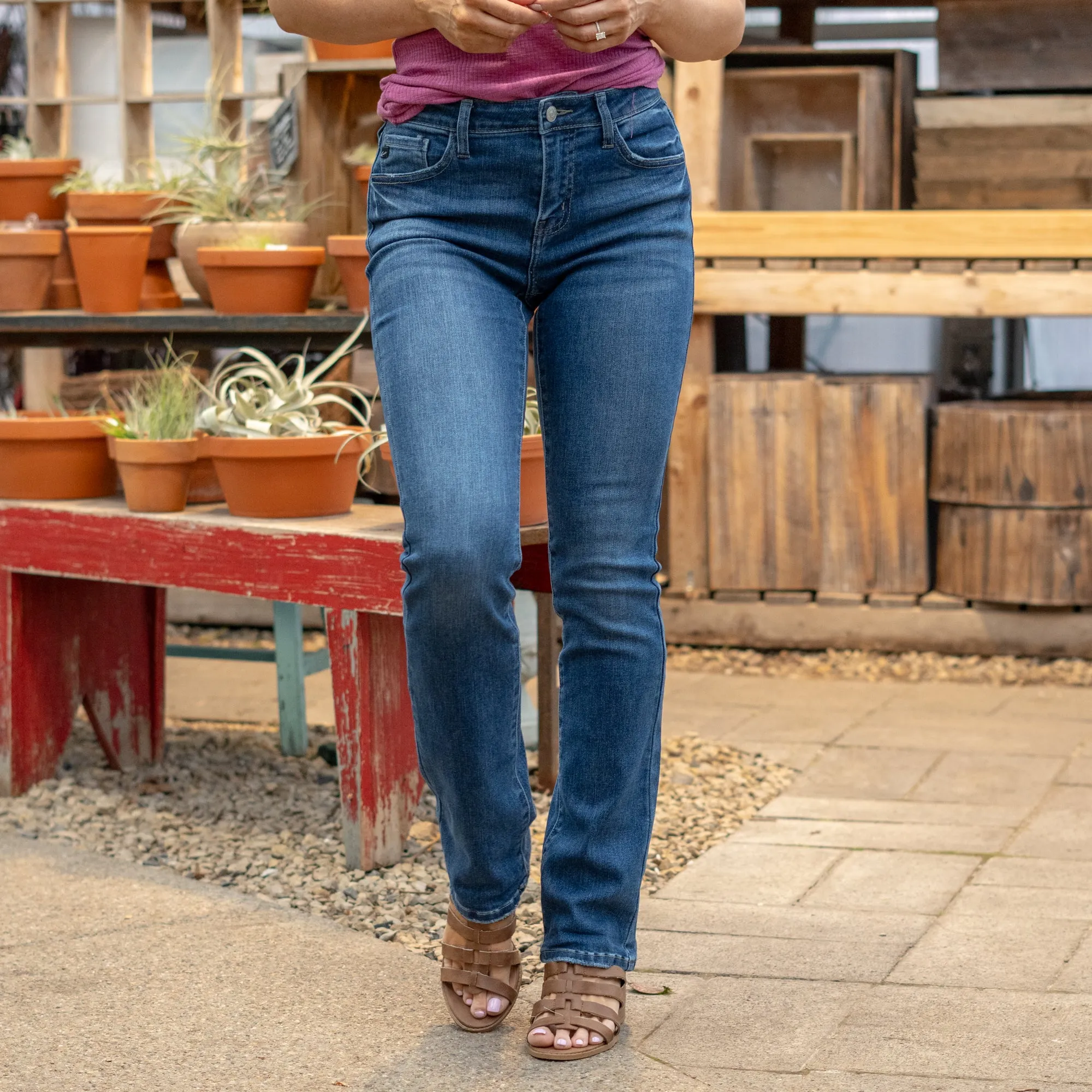 Gale High Rise Skinny Bootcut