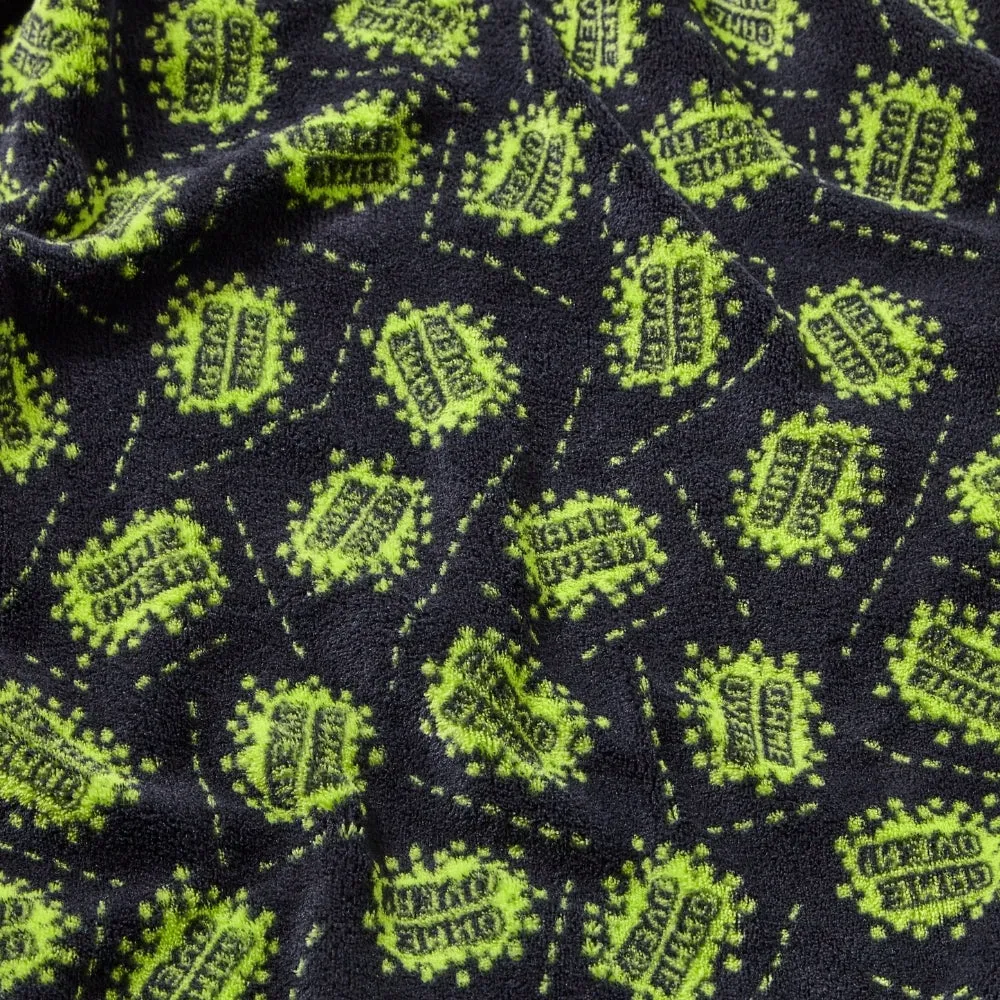Game Over! Black & Green All Over Print Fleece Onesie