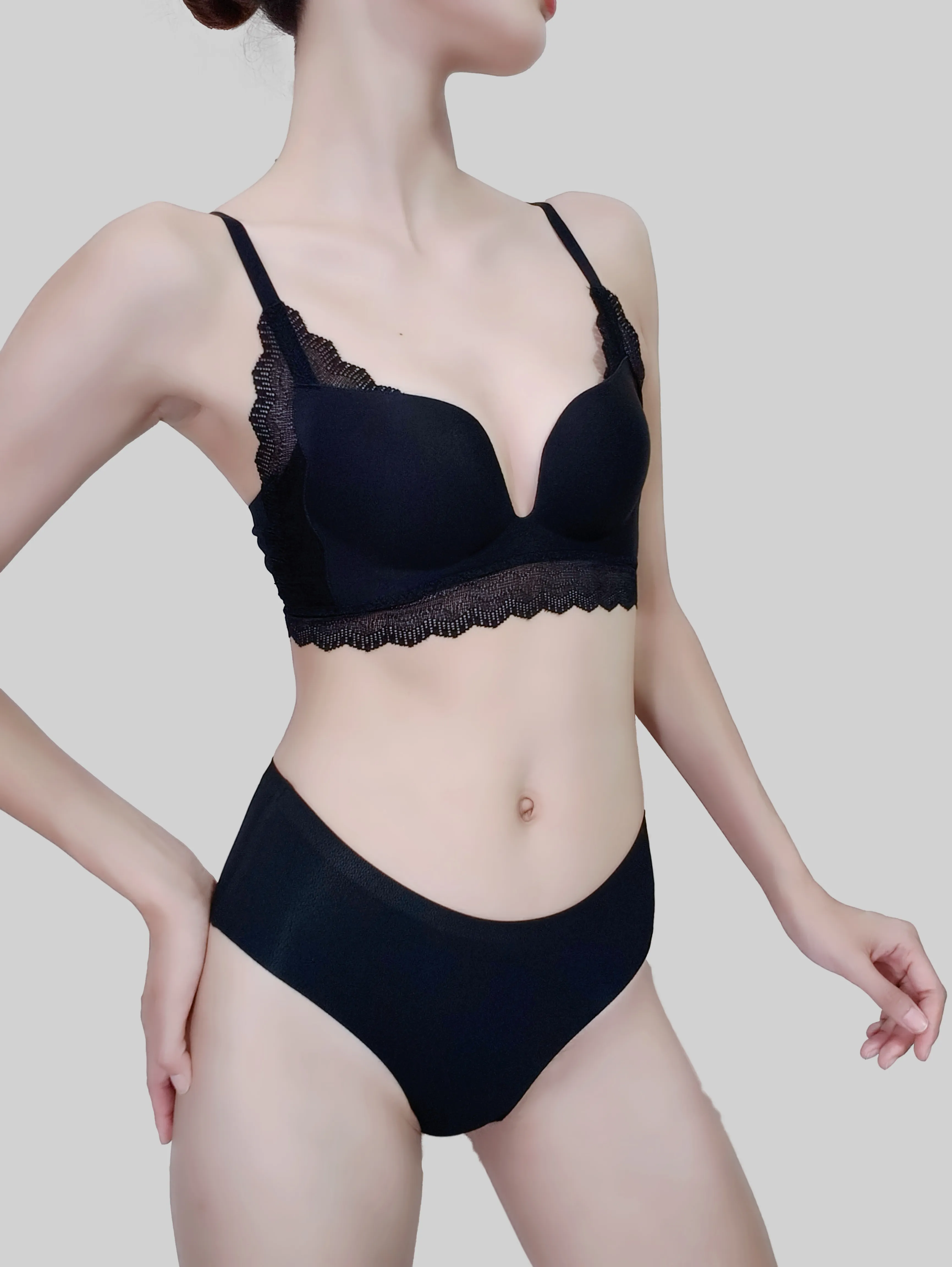 Gather Romantic Lace Lift Bra Set