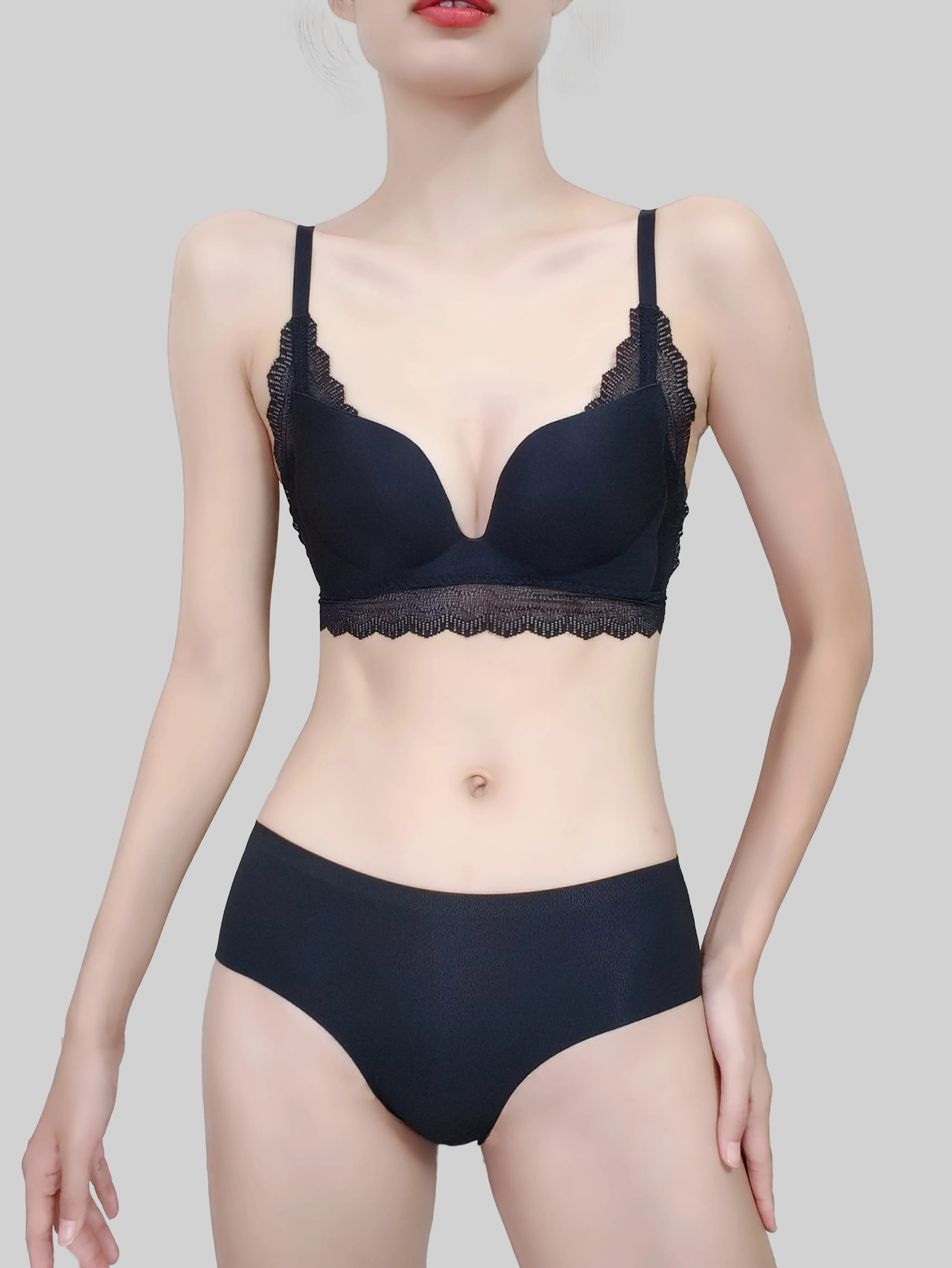 Gather Romantic Lace Lift Bra Set