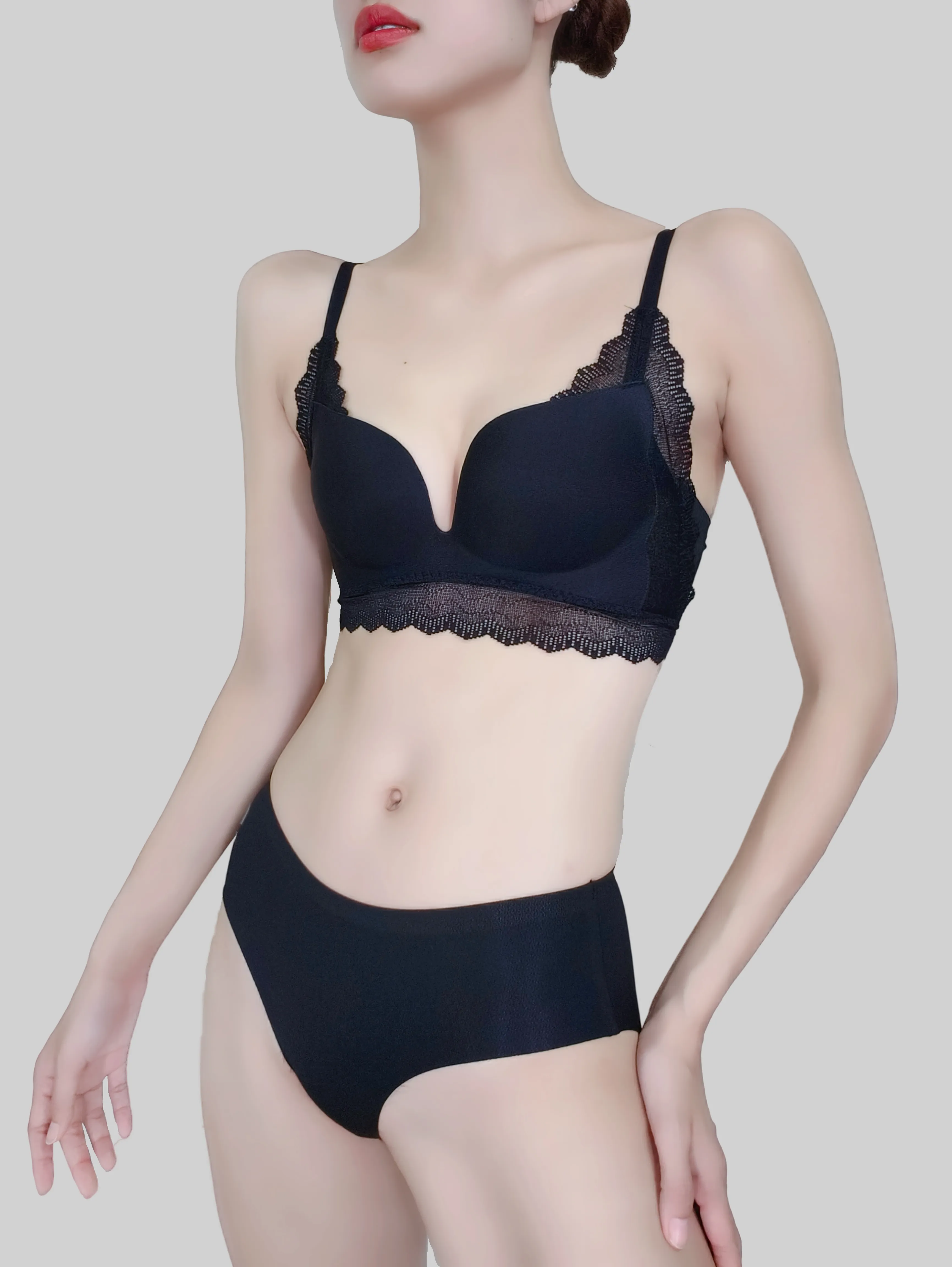 Gather Romantic Lace Lift Bra Set