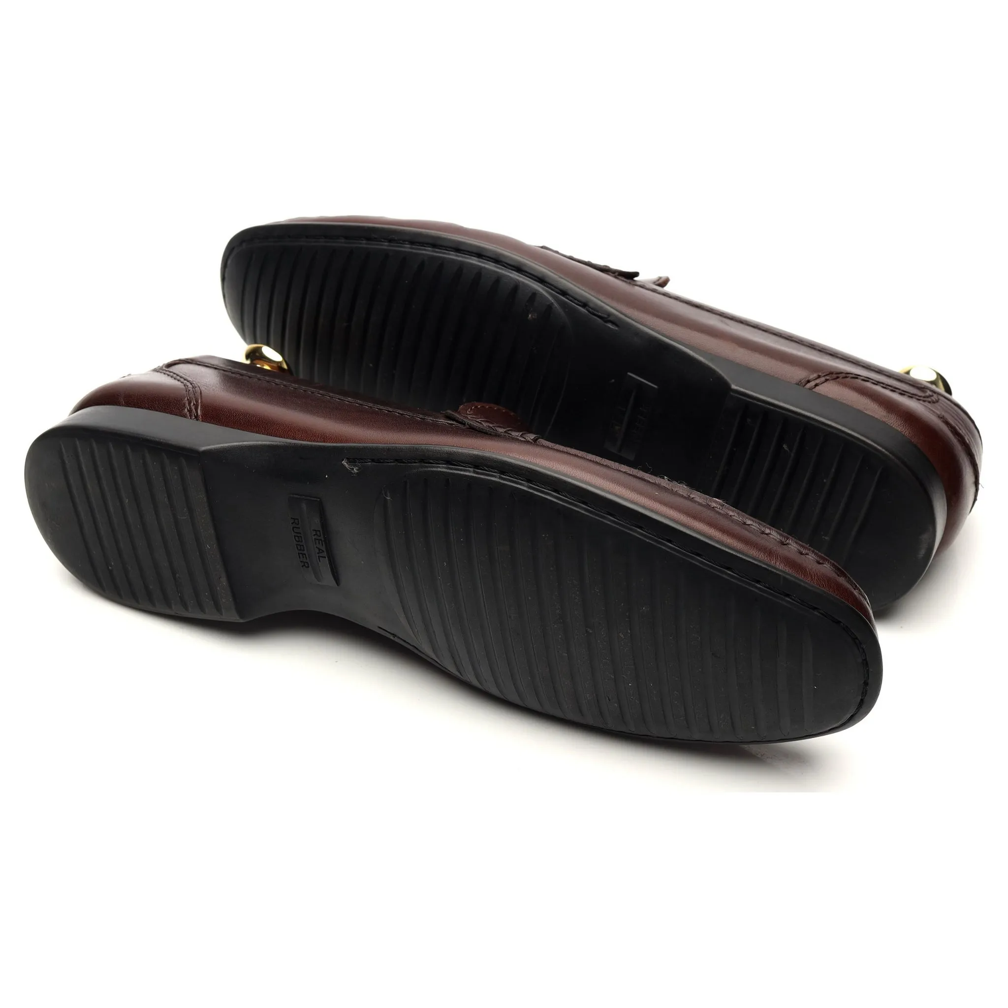 'Genoa' Dark Brown Leather Driving Loafers UK 6 E