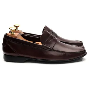 'Genoa' Dark Brown Leather Driving Loafers UK 6 E