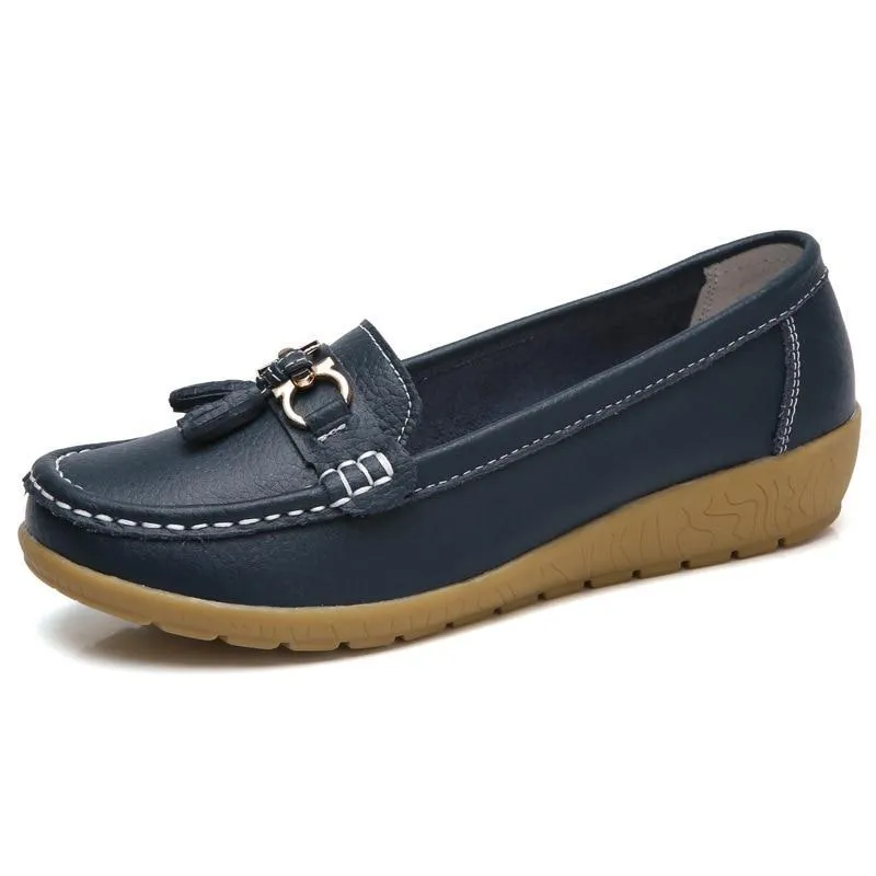 Genuine Leather Women Casual Shoes