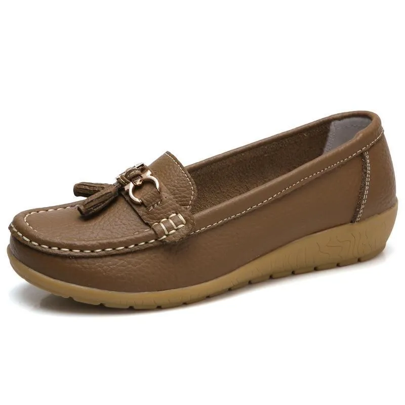 Genuine Leather Women Casual Shoes
