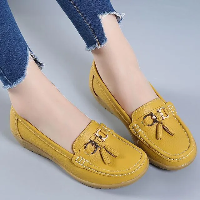 Genuine Leather Women Casual Shoes