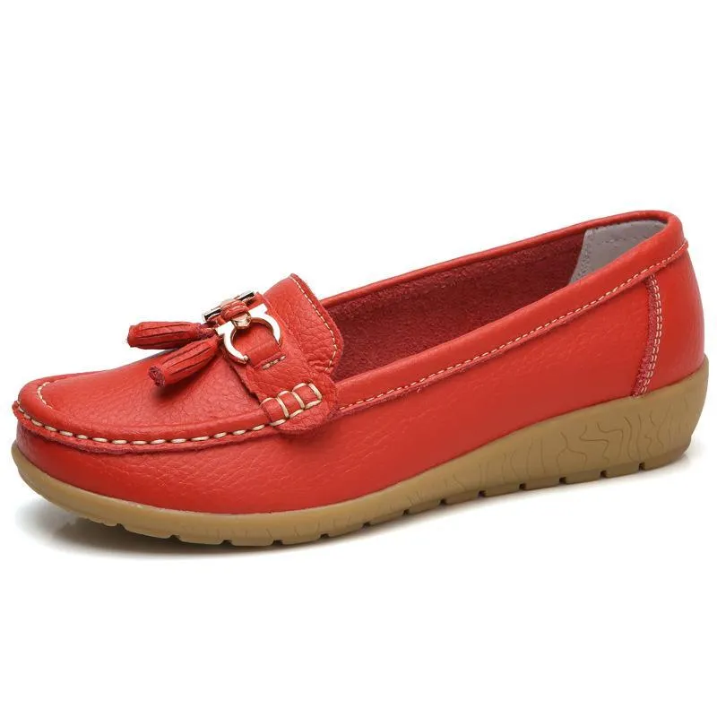 Genuine Leather Women Casual Shoes