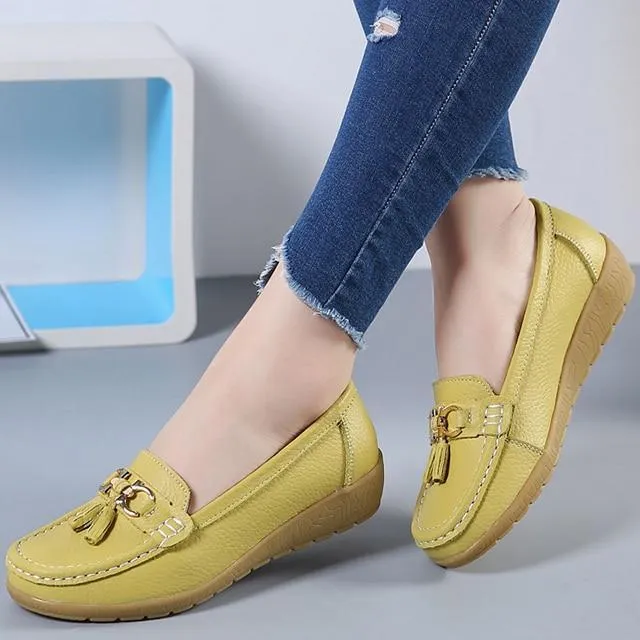 Genuine Leather Women Casual Shoes