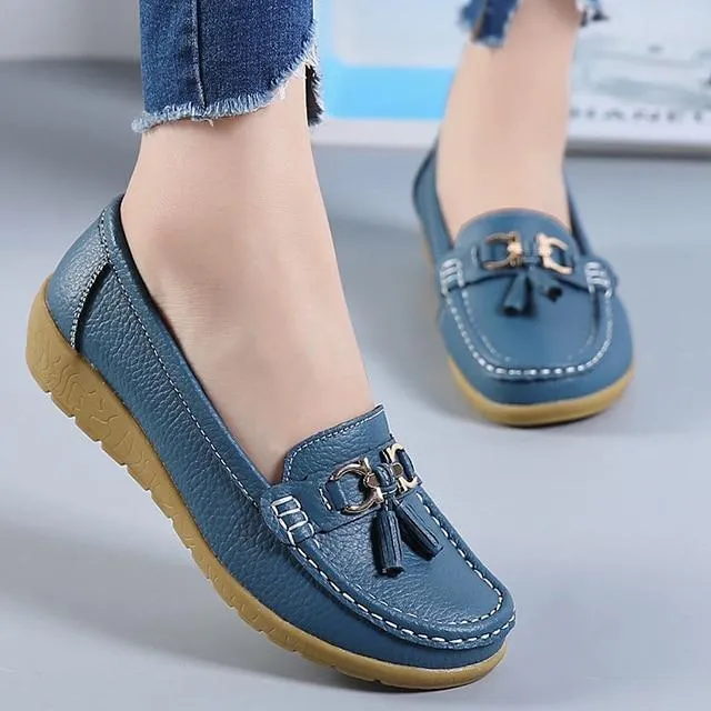 Genuine Leather Women Casual Shoes