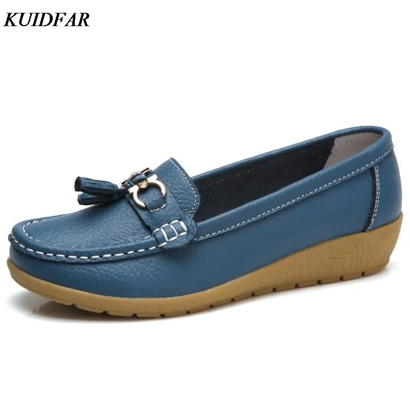 Genuine Leather Women Casual Shoes