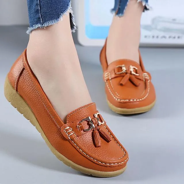 Genuine Leather Women Casual Shoes