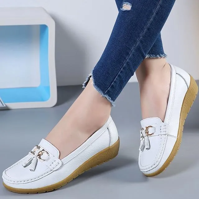 Genuine Leather Women Casual Shoes