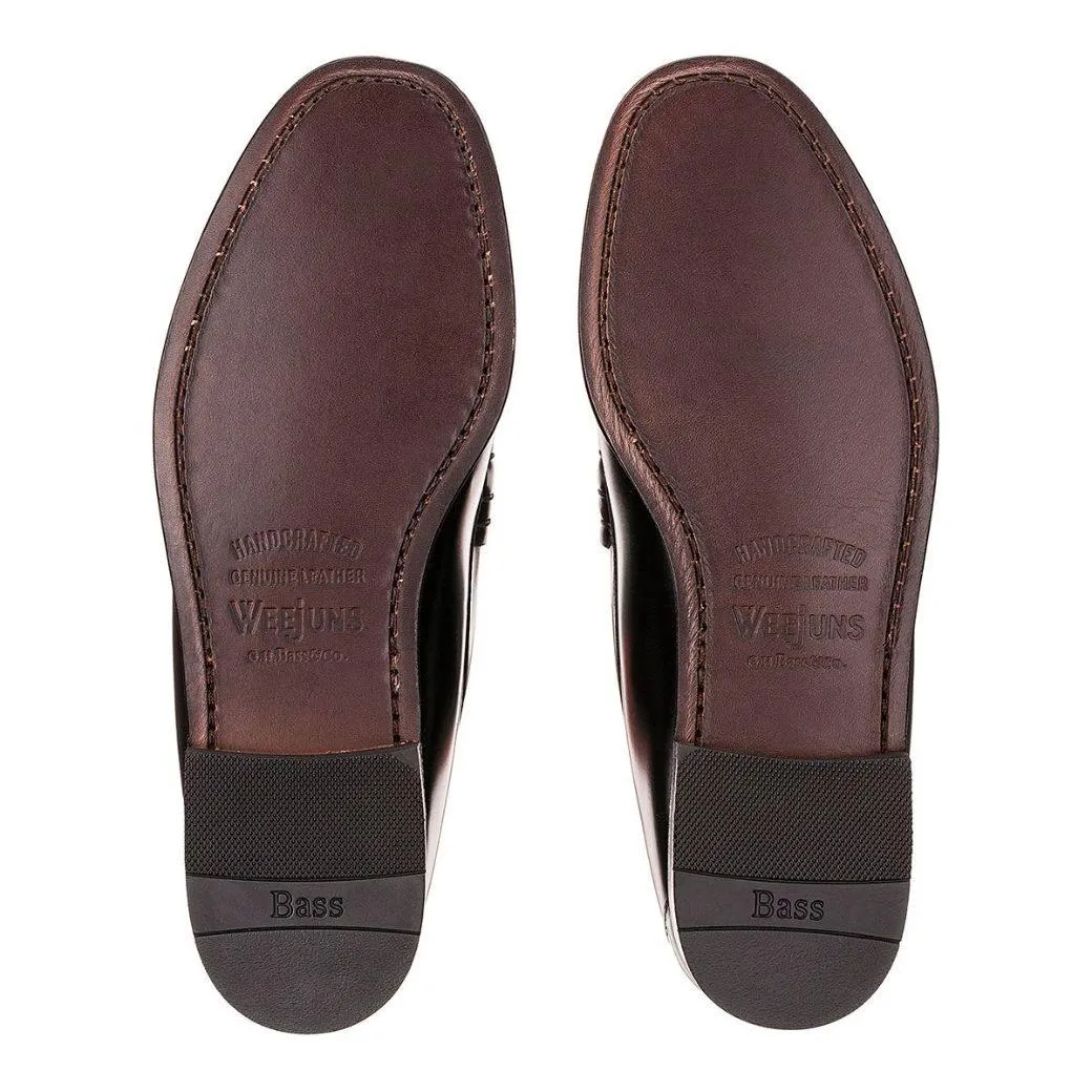 GH Bass Larson Penny Loafer Black/Wine
