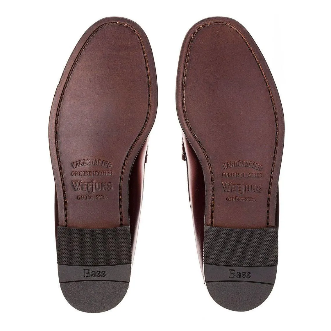 GH Bass Larson Penny Loafer Black/Wine